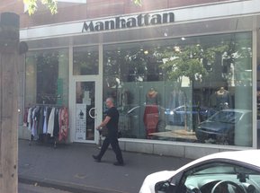 Geschäft Manhattan von außen